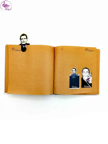 دفتر خشتی کاغذ کرافت طرح سالوادور دالی 2